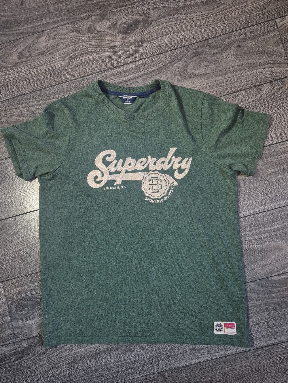 Superdry Men's Green Logo Crew Neck T-Shirt
